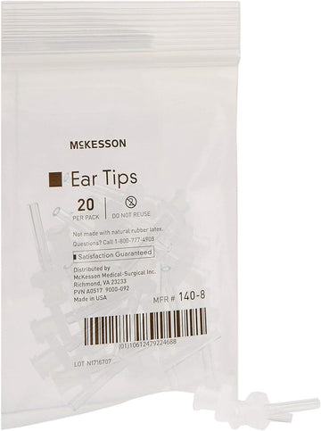 McKesson Ear Tips for Ear Wash System, Single Use, Disposable, 20 Count, 1 Pack