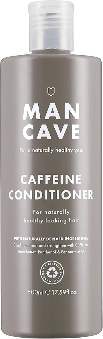 Mancave Caffeine Conditioner For Men, Encourage Healthy Hair Growth, Condition And Strengthen With Caffeine, Shea Butter And Panthenol, Natural, Vegan, Cruelty Free, 200 Ml