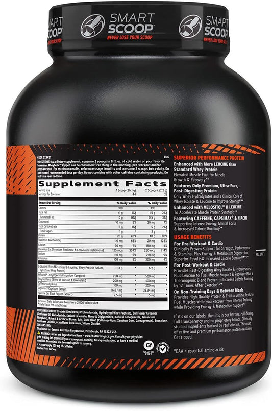 Gnc Amp Wheybolic Ripped | Targeted Muscle Building And Workout Support Formula | Pure Whey Protein Powder Isolate With Bcaa | Gluten Free | Classic Vanilla | 22 Servings