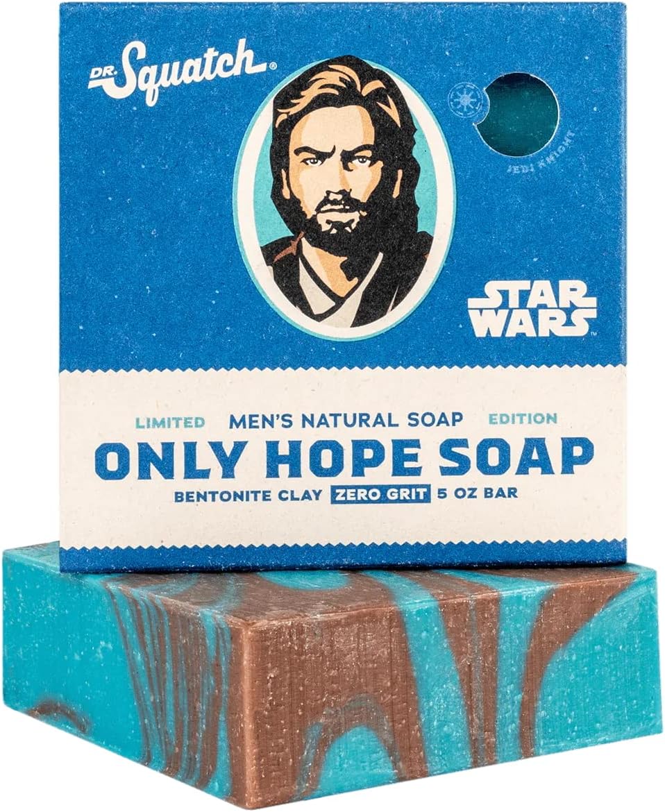 Dr. Squatch Mens Starwars Only Hope Soap – Limited ! - All Natural Soap Bar for Men with Bentonite Clay, Fruit Oil and Coconut Oil – Bar Handmade in USA, 5.0 ounces, 1.0 count, Pack of 1 : Amazon.co.uk: Beauty