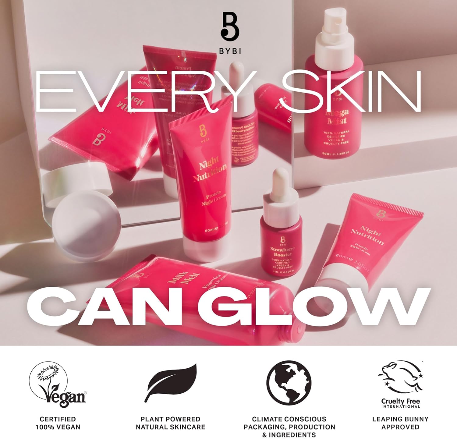 BYBI Beauty Strawberry Booster Face Serum for Dry, Irritated Skin - Hydrating Vegan Facial Oil - Repair & Moisturise Damaged Skin - Antioxidant-Rich Strawberry Seed Oil - 15ml : Amazon.co.uk: Beauty