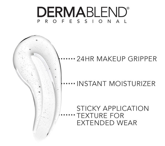 Dermablend Insta-Grip Jelly Primer Face Makeup, Silicone-Free Face Primer For Dry Skin, Pore Minimizing With 24Hr Wear, 1.0 Fl Oz