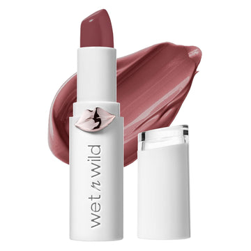 Wet N Wild Mega Last High-Shine Lipstick Lip Color, Infused With Seed Oils For A Nourishing High-Shine, Buildable & Blendable Creamy Color, Cruelty-Free & Vegan - Rosé And Slay