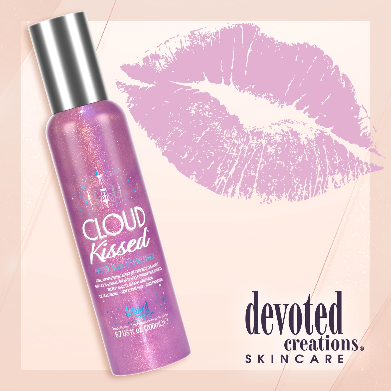 Devoted Creations Cloud Kissed After Sun Refresher - Color Extending – Skin Refreshing – Body Energizing Velvety Smooth Dreamy Hydration Body Spray : Beauty & Personal Care