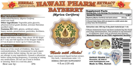 Bayberry Liquid Extract, Bayberry(Myrica Cerifera) Tincture Supplement 2X2 Oz
