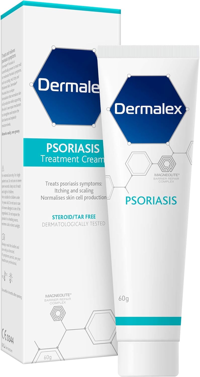 Dermalex Psoriasis Treatment Cream – Clinically Proven to Treat Mild to Moderate Symptoms of Psoriasis – 60 g : Amazon.co.uk: Health & Personal Care