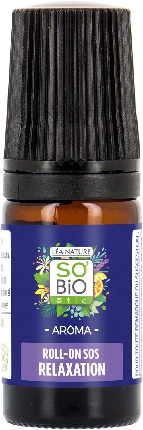 So'Bio Étic Organic Sos Anti Stress Portable Roll-On, 5 Ml