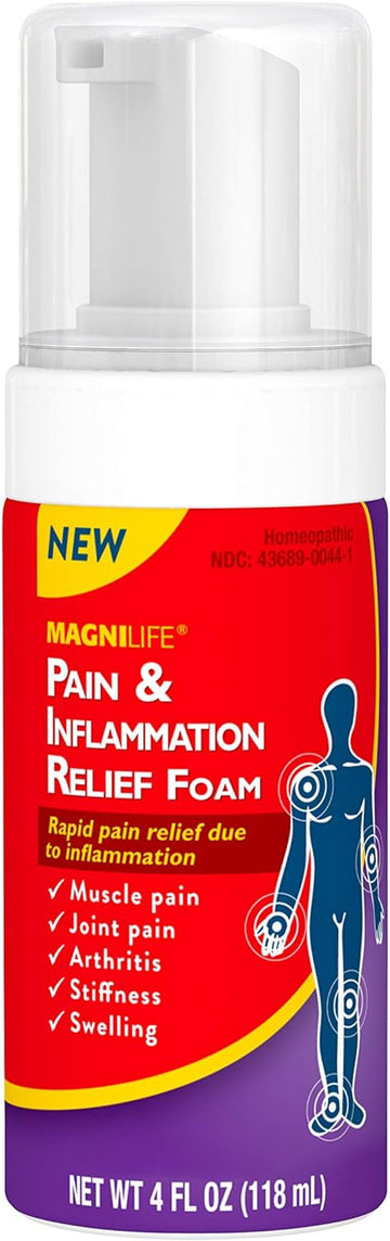MagniLife Pain & Inflammation Relief Foam, Natural Muscle, Joint, and Arthritis Pain Relief - 4oz