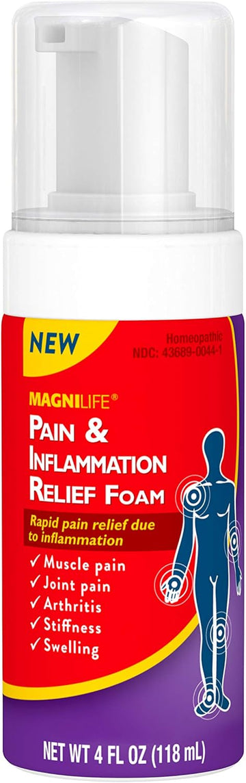 Magnilife Pain & Inflammation Relief Foam, Natural Muscle, Joint, And Arthritis Pain Relief - 4Oz