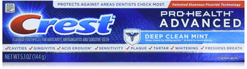 Crest Pro Health Advanced Deep Clean Mint Toothpaste, 5.1 Ounce (Pack Of 12) (Packaging May Vary)