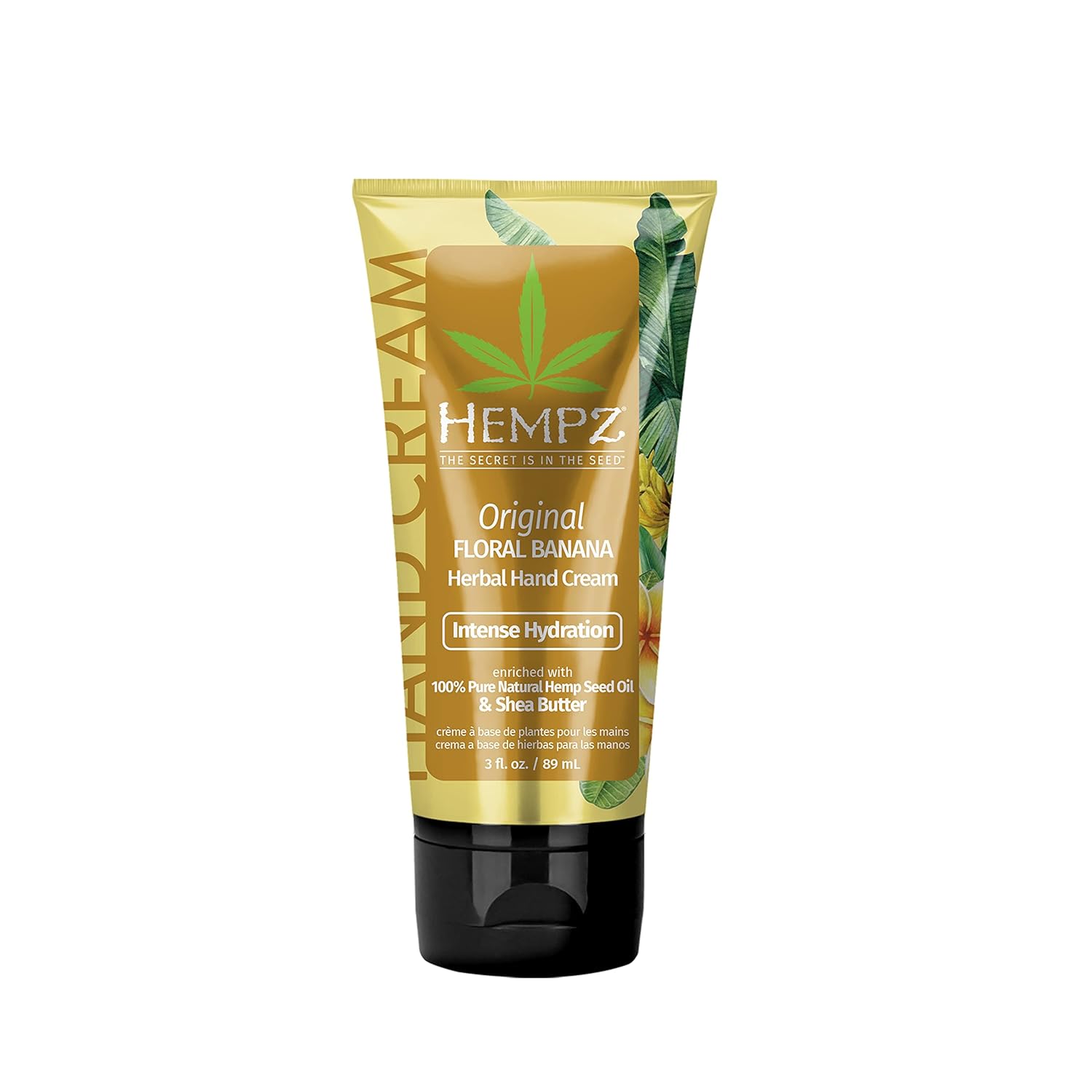 Hempz Daily Moisturizing Original Floral & Banana Hand Cream For Dry, Cracked Hands (3 Oz) – Healing Non-Greasy Crème For Women Or Men With Dry Or Sensitive Skin