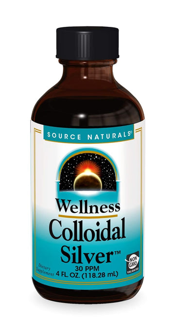 Source Naturals Wellness Colloidal Silver 30 Ppm, Supports Physical Well Being* - 4 Fluid Oz