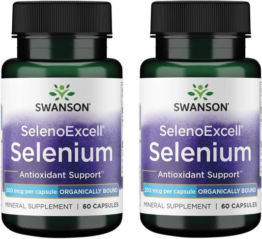 Swanson Selenoexcell Selenium 200 Mcg 60 Capsules (2 Pack)