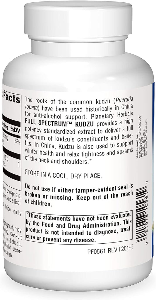 Planetary Herbals Kudzu 750mg Full Spectrum - 240 Tablets