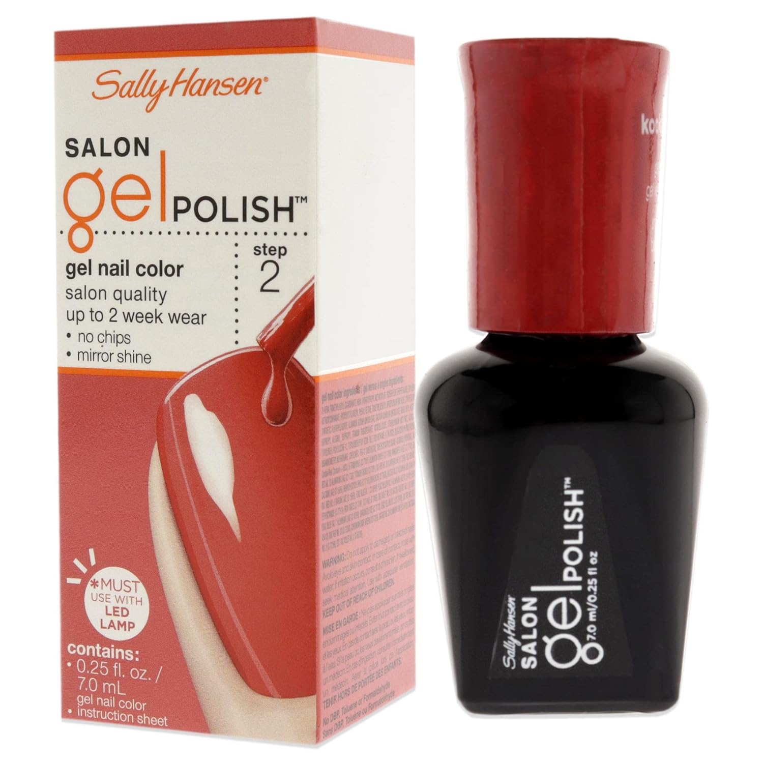 Sally Hansen Salon Pro Gel Nail Polish Lacquer, Kook a Mango, 0.24 Fl. Oz. : Beauty & Personal Care