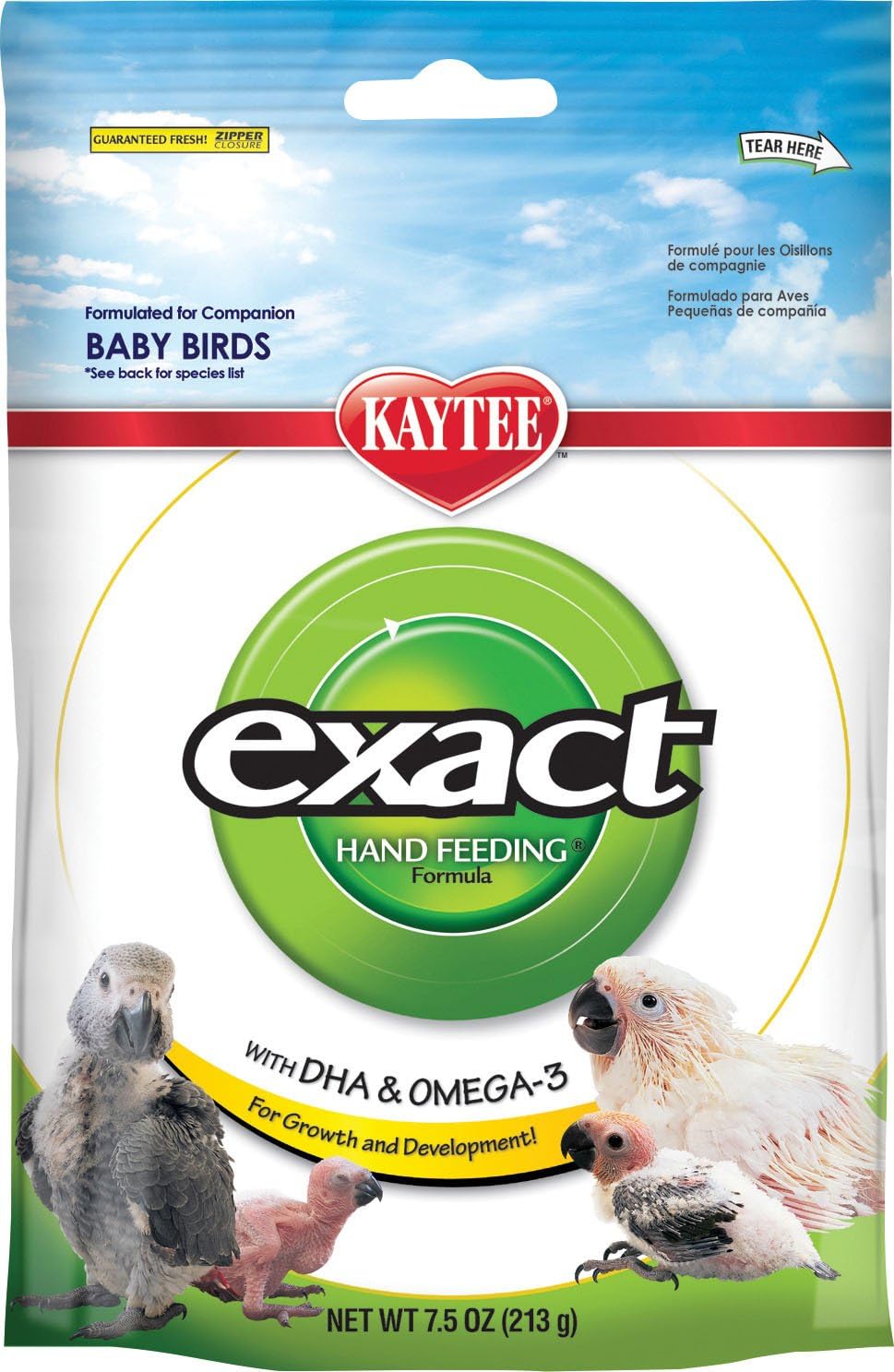 Kaytee Exact Hand Feeding Bird Food Size: 7.5 Ounce, 2 Pack : Pet Food : Pet Supplies