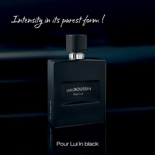 Mauboussin - Pour Lui In Black 100Ml (3.3 Fl Oz) - Eau De Parfum For Men - Woody & Oriental Scents