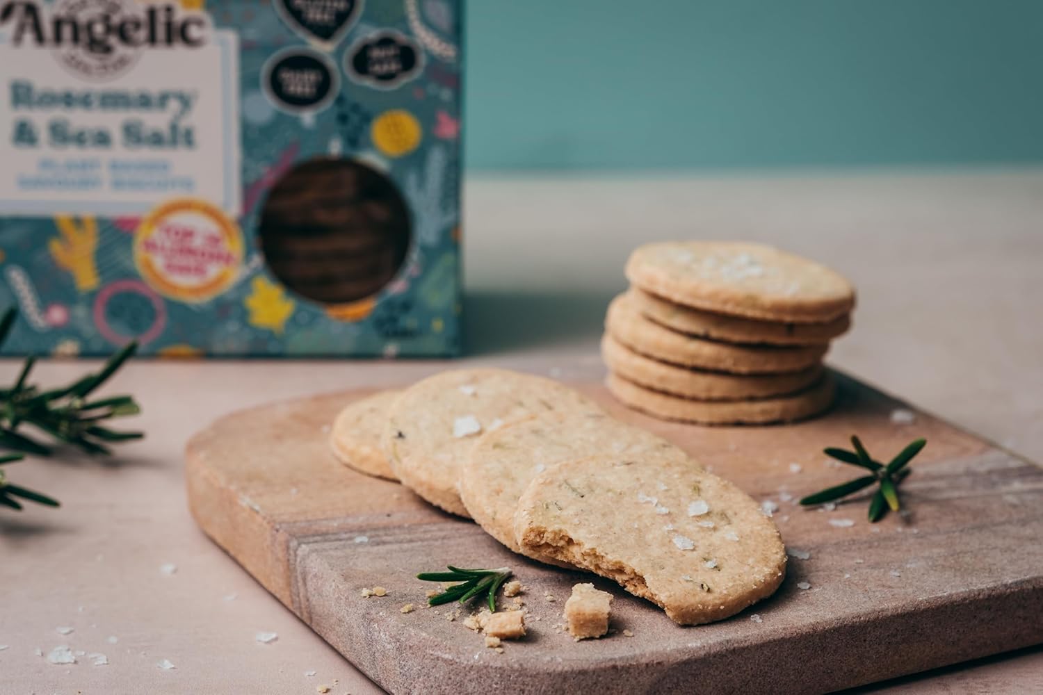 Angelic Free from 8 Pack Vegan Rosemary & Sea Salt Savoury Crackers. Multipack Gluten & Allergen Free Snack Biscuits. Low Calorie Plant Based Snacking for Cheese, Dip, Houmous & Snacks (8 x 142g) : Amazon.co.uk: Grocery