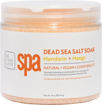 Bcl Spa Dead Sea Salt Soak - Bath Salt With Organic Pink Grapefruit, Shae Butter, Arnica, Aloe Vera Juice, Chamomile, Argan Oil & Jojoba Oil Skin Exfoliator - Home/Professional Use 16 Fl Oz