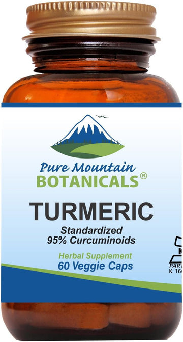 Turmeric Capsules With Black Pepper Extract 60 Kosher Vegan Caps 450Mg Turmeric Root