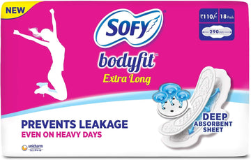 Sofy Extra Long Body Fit Pads - 18 Count (Pack of 1)