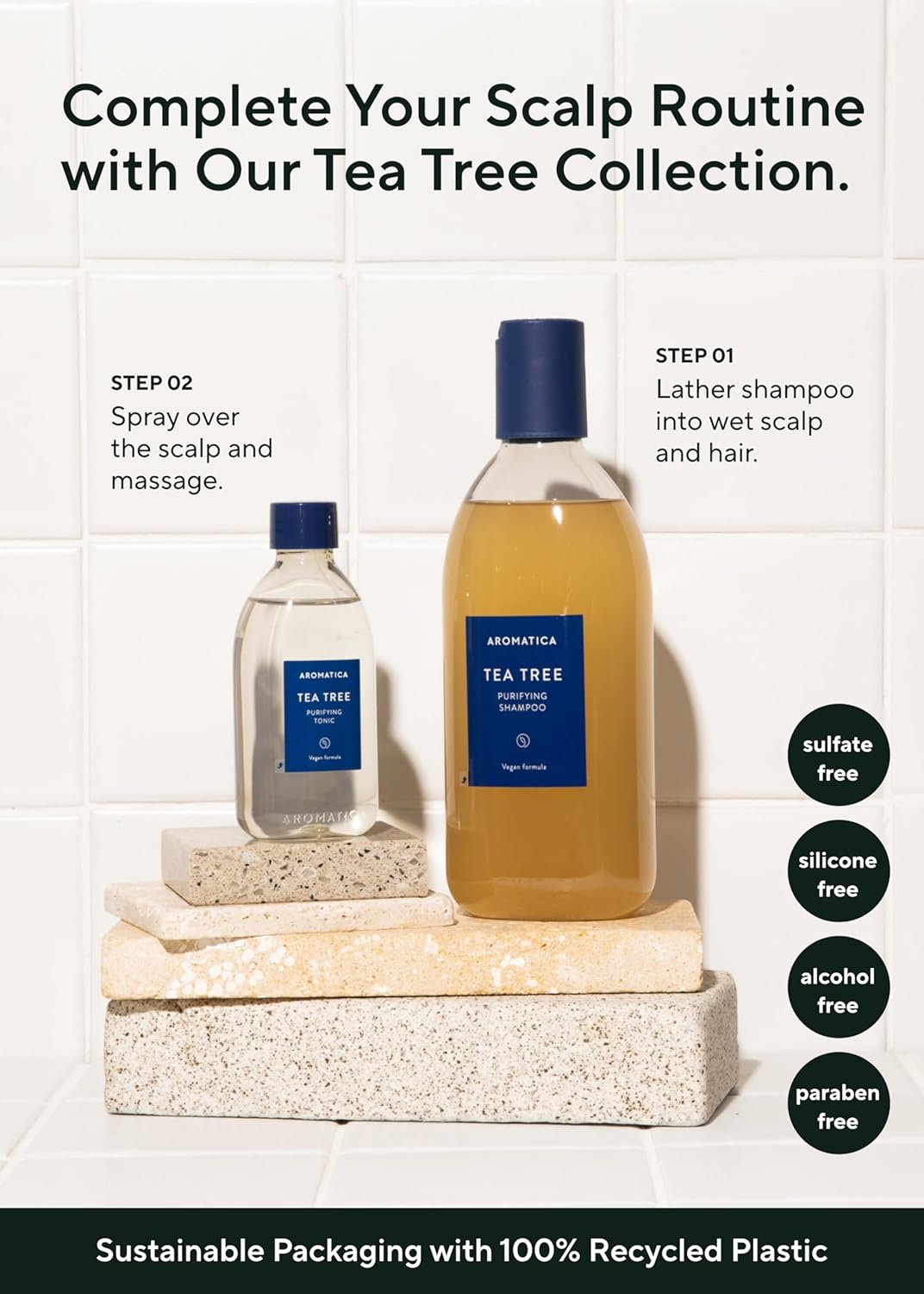 Aromatica Rosemary Salt Scrub Shampoo 10.5 Oz / 300G - Hair Loss Shampoo With Rosemary Scalp Oil | Scalp Exfoliator With Salt Scrub For Oily Scalp | Sulfate Free, Silicone Free : Beauty & Personal Care