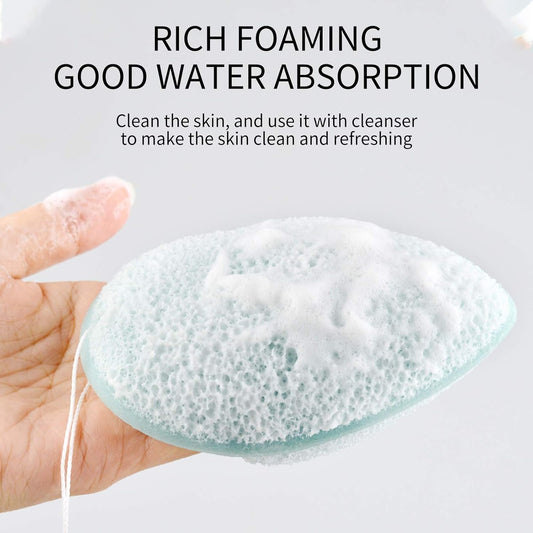 Dageda 2 Pcs Konjac Facial Sponge, Deep Pore Cleansing And Exfoliating Blackheads, Daily Facial Cleansing, Makeup Remover, Glove Bath Sponge, Suitable For All Skin Types, Reusable