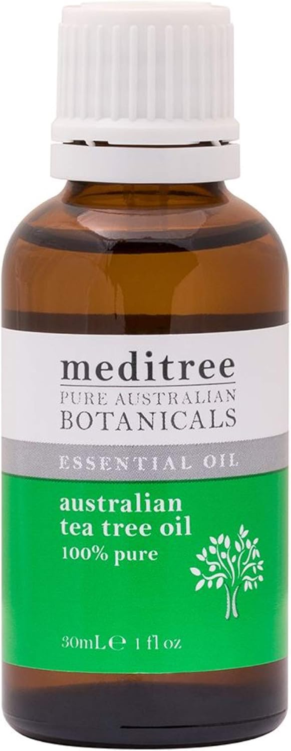 Naturesplus Meditree Pure Australian Botanicals Tea Tree Oil - 1 Fl Oz - 100% Pure Essential Oil, Natural Antiseptic - Maintains Glowing Skin - Deep Cleans Pores, Reduces Redness - Natural, Vegan