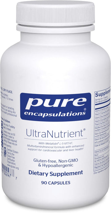 Pure Encapsulations Ultranutrient - Minerals & Multivitamins - Supports Liver & Heart Health* - Supplement For Antioxidants - With Vitamin C, Coq10 & More - Gluten Free - 90 Capsules