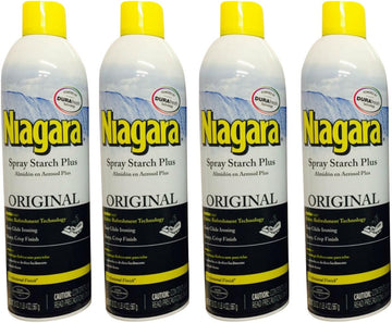 Niagara Spray Starch Original Finish, Sharp Look Without Excess Stiffness, 4 Oz (Pack of 4) : Health & Household