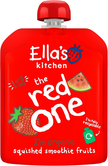 Ella'S Kitchen The Red One Organic Smoothie Fruits Multipack 5 X 90 G