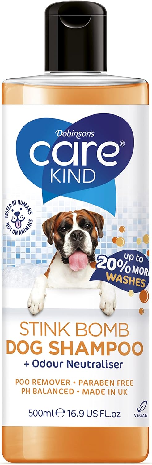 Stink Bomb Shampoo Pet Shampoo With Odour Neutraliser, Fox Poo Shampoo For Dogs With Dog Perfume, Dog Shampoo For Sensitive Skin & Dog Grooming Puppy