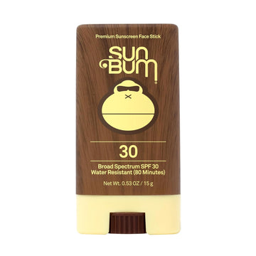 Sun Bum Original Spf 30 Sunscreen Face Stick | Vegan And Reef Friendly (Octinoxate & Oxybenzone Free) Broad Spectrum Moisturizing Roll-On Uva/Uvb Sunscreen With Vitamin E | .45 Oz (20-45030)