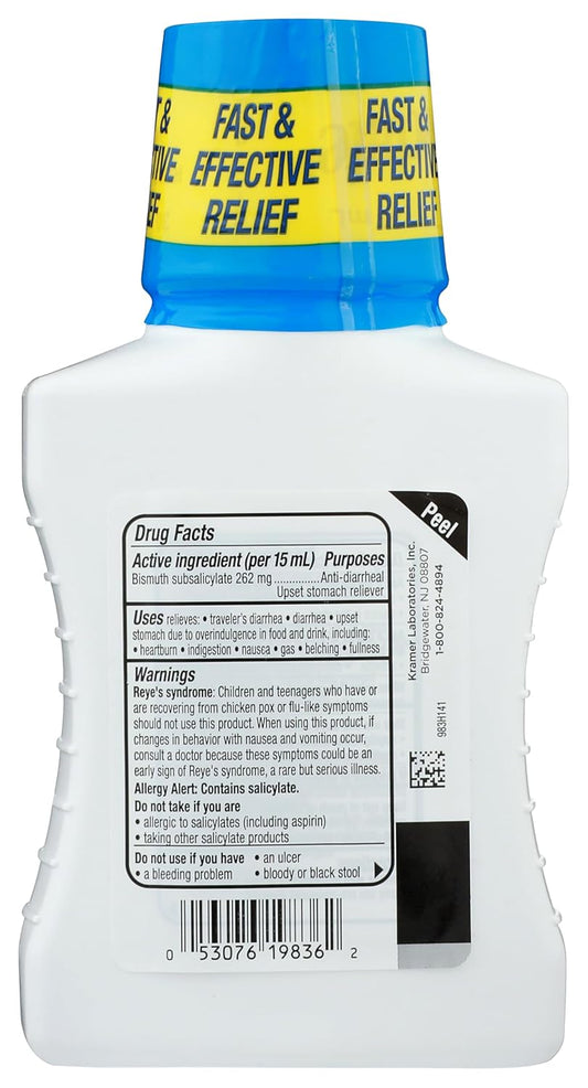 Kaopectate Vanilla Multi-Symptom 11Oz - Diarrhea Medication For Adults With Bismuth Subsalicylate, Anti-Diarrhea Medicine For Stomach Relief