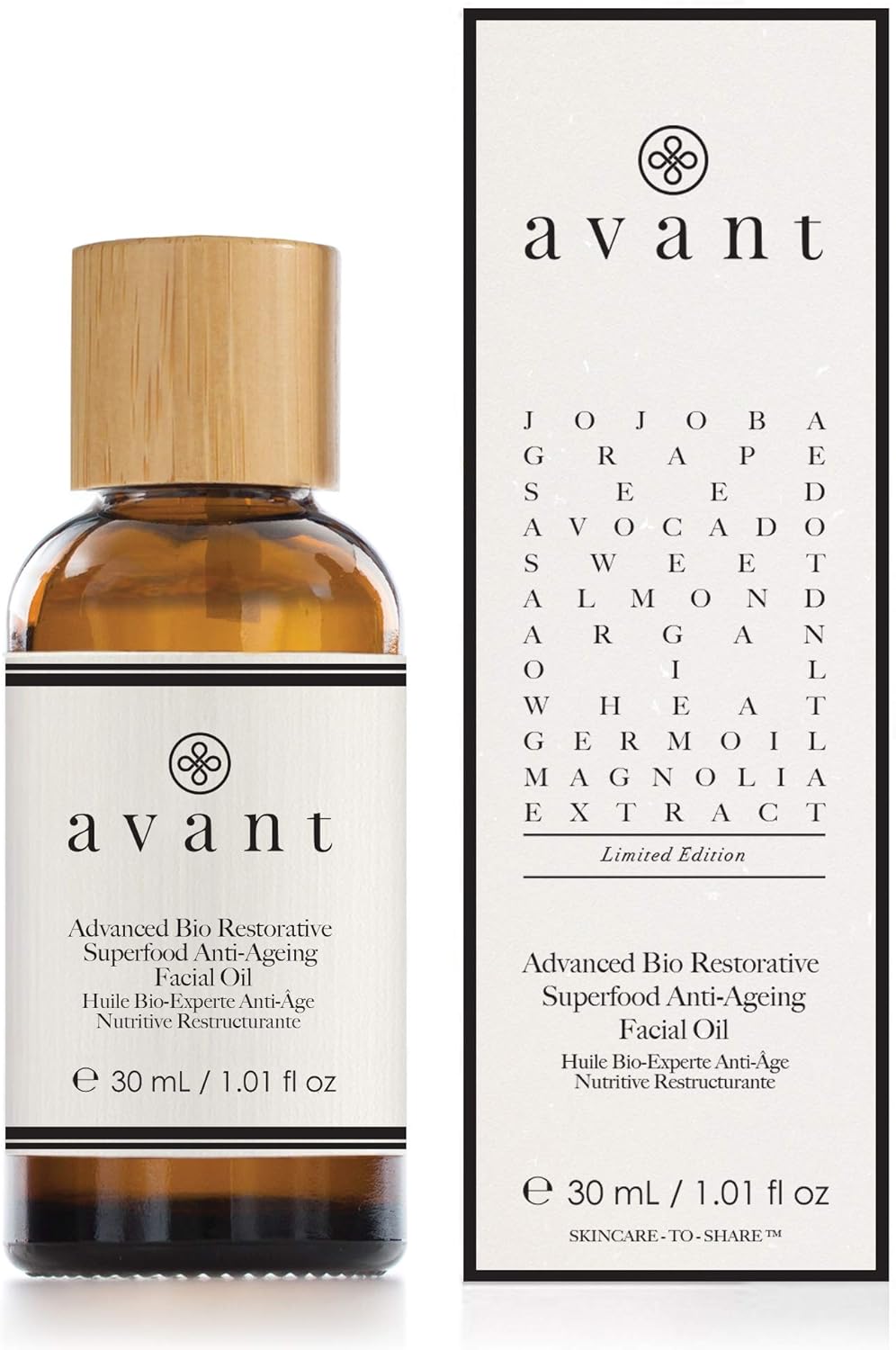 Avant | Limited Edition Advanced Bio Restorative Superfood Facial Oil (Anti-Ageing) | 1X30Ml