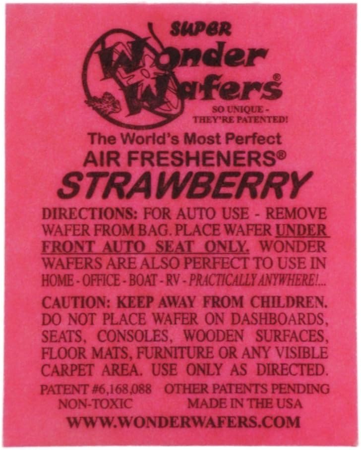 Wonder Wafers Air Fresheners 25ct. Individually Wrapped, Strawberry Fragrance