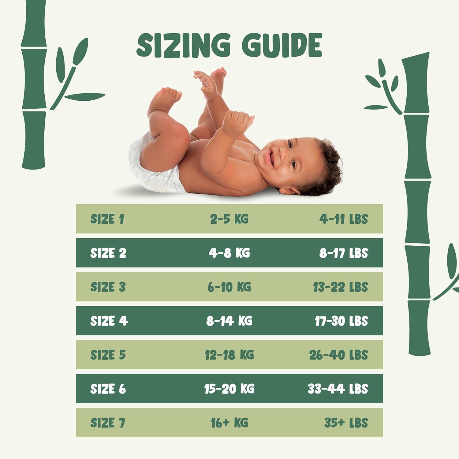 Naty Bamboo Viscose Baby Diapers – Silky Soft, Plant Based, Dermatologically Tested For Sensitive Skin & Super Absorbent (Size 5, 132 Count) : Baby