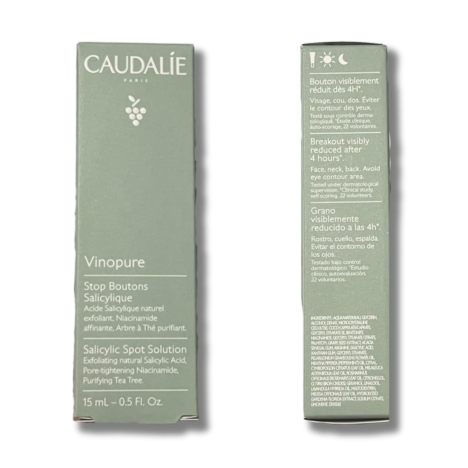 Caudalie Vinopure Color Correcting Spot Solution with Salicylic Acid : Beauty & Personal Care