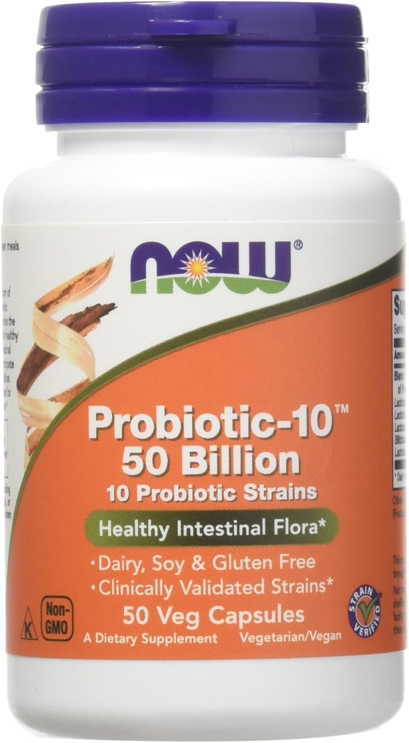 Probiotic10 50 Billion - Now Foods - 50 - Vegcap -(Pack Of 2)