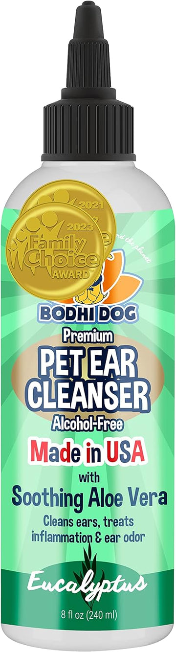 Bodhi Dog Ear Cleaner Solution For Dogs And Cats | Aloe Vera Cleaning Treatment For Ear Treatment | Gentle Cleanser For Ears (8Oz Alcohol Free)