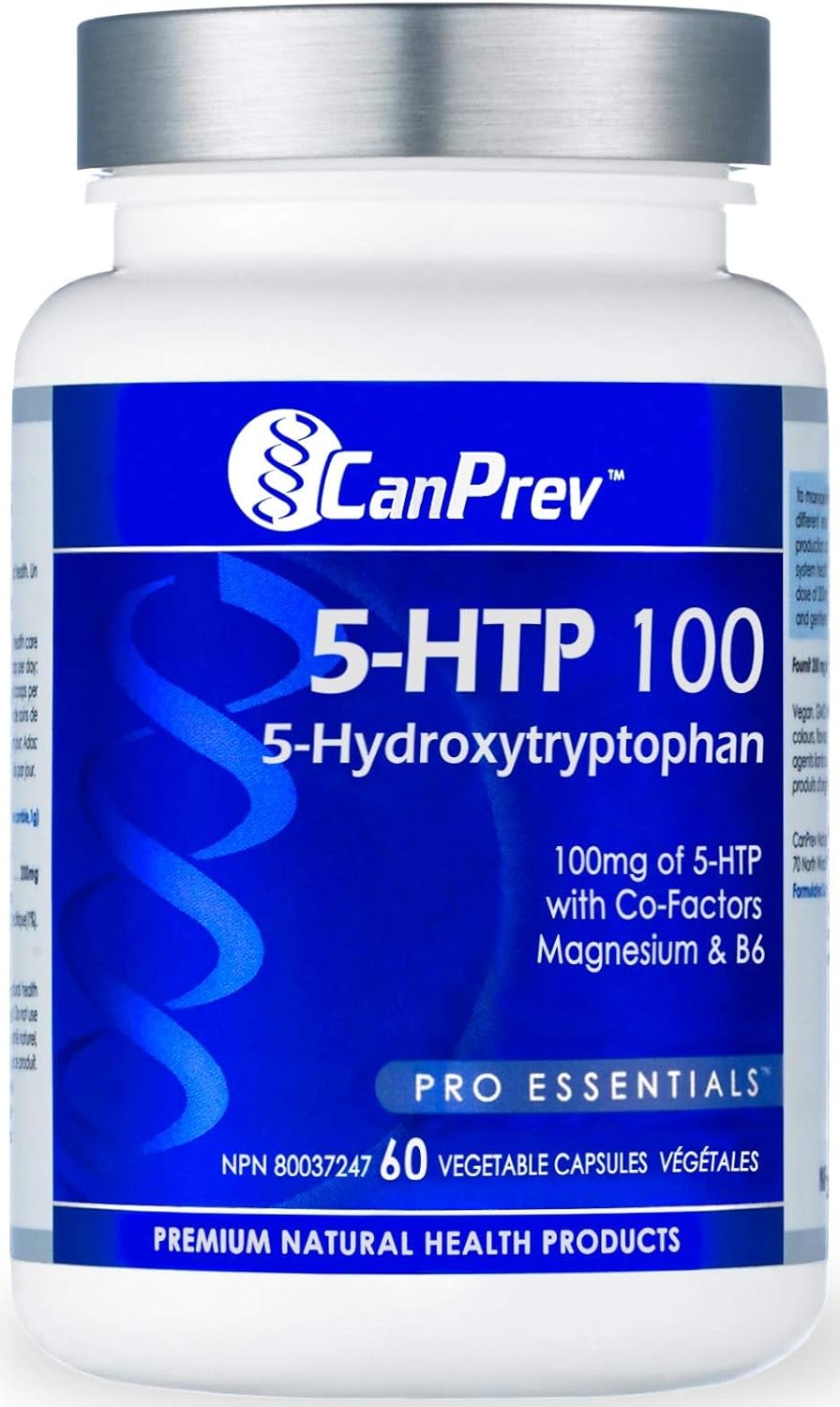 Canprev 5-Htp 100 With B6 And Magnesium Vegi Capsules, 60 Count