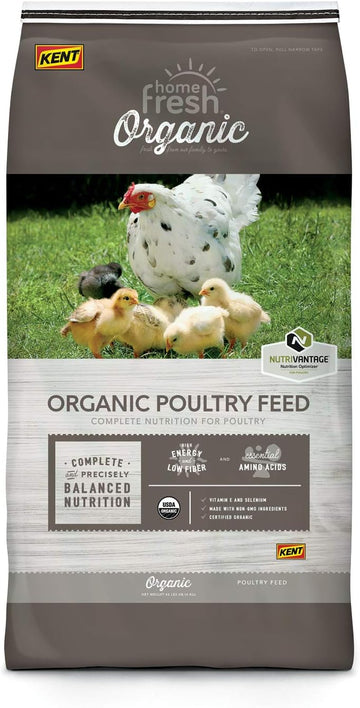 Chicken Feed - Complete Nutrition For Poultry, High Energy And Protein, Organic Layer Pellet Chicken Food - 40 Lb Bag