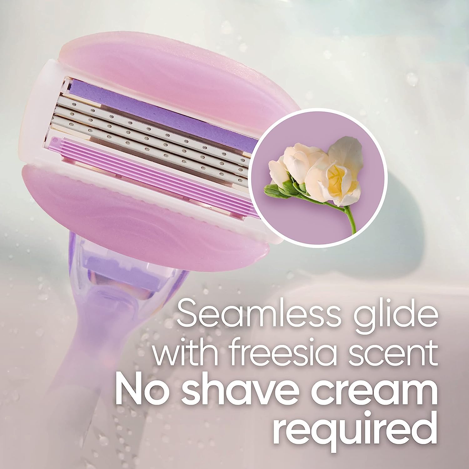 Gillette Venus ComfortGlide Freesia Women's Razor - 1 handle + 2 refills : Beauty & Personal Care