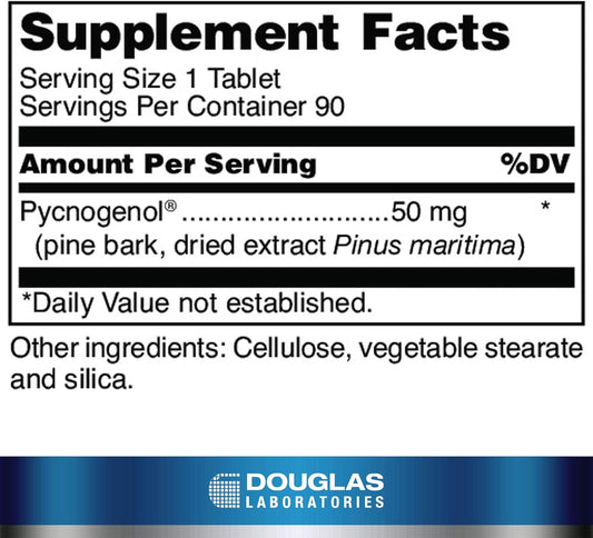 Douglas Laboratories Pycnogenol (50 Mg.) | Pine Bark Extract To Support Arterial Health | 90 Tablets