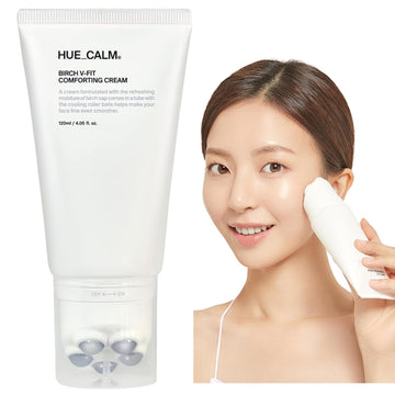 Birch V-Shape Face Cream, Anti-Aging Moisturizer For Firming & Lifting - Korean Skincare Gua Sha Cream- Eye & Neck Tightening For Wrinkles, Puffiness & Dark Circles-Vegan K-Beauty (4.05 Fl Oz)