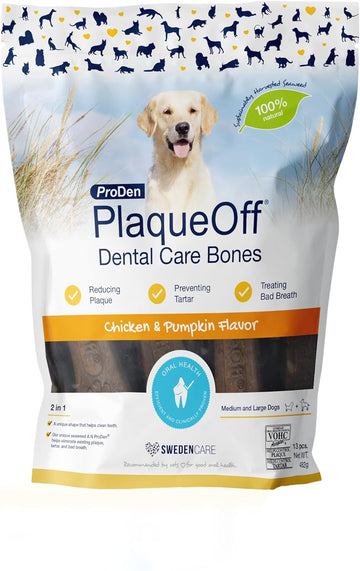 Proden Plaqueoff Dental Bones Chicken & Pumpkin 17 Ounce