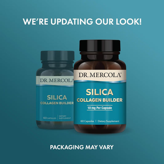 Dr. Mercola Silica Collagen Builder, 90 Servings (180 Capsules), Dietary Supplement, Skin Support And Bone And Joint Comfort, Non-Gmo