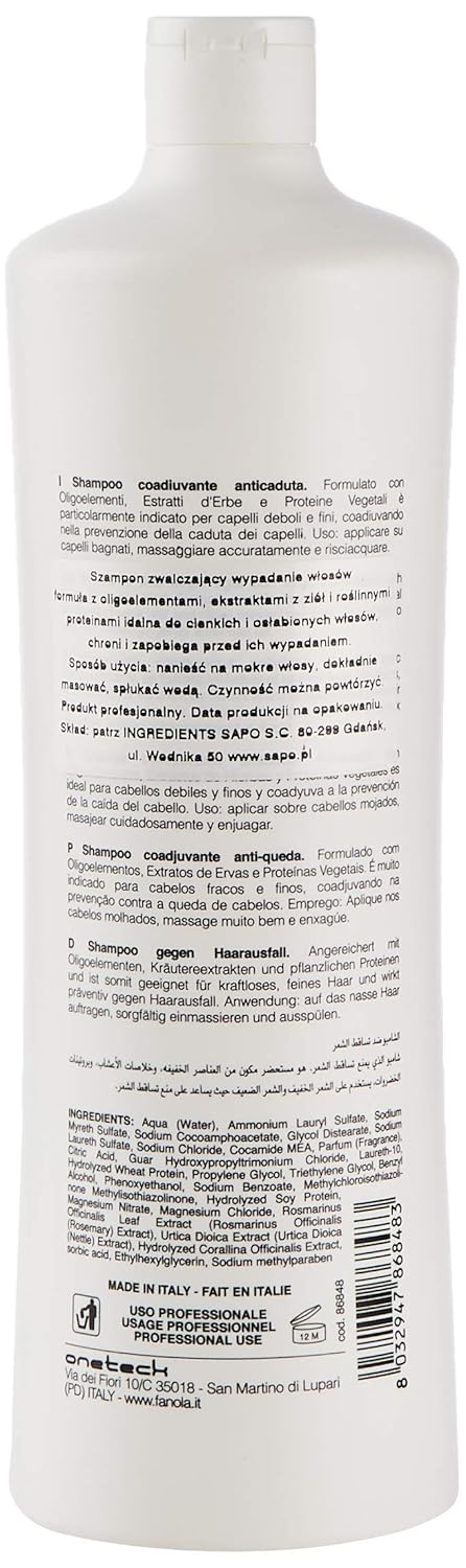 Fanola Energizing Prevention Shampoo, 33.8 Ounce