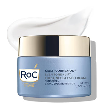 Roc Multi Correxion 5 In 1 Chest Neck Face Anti-Aging Moisturizer With Spf 30, Neck Firming Cream, 1.7 Ounce