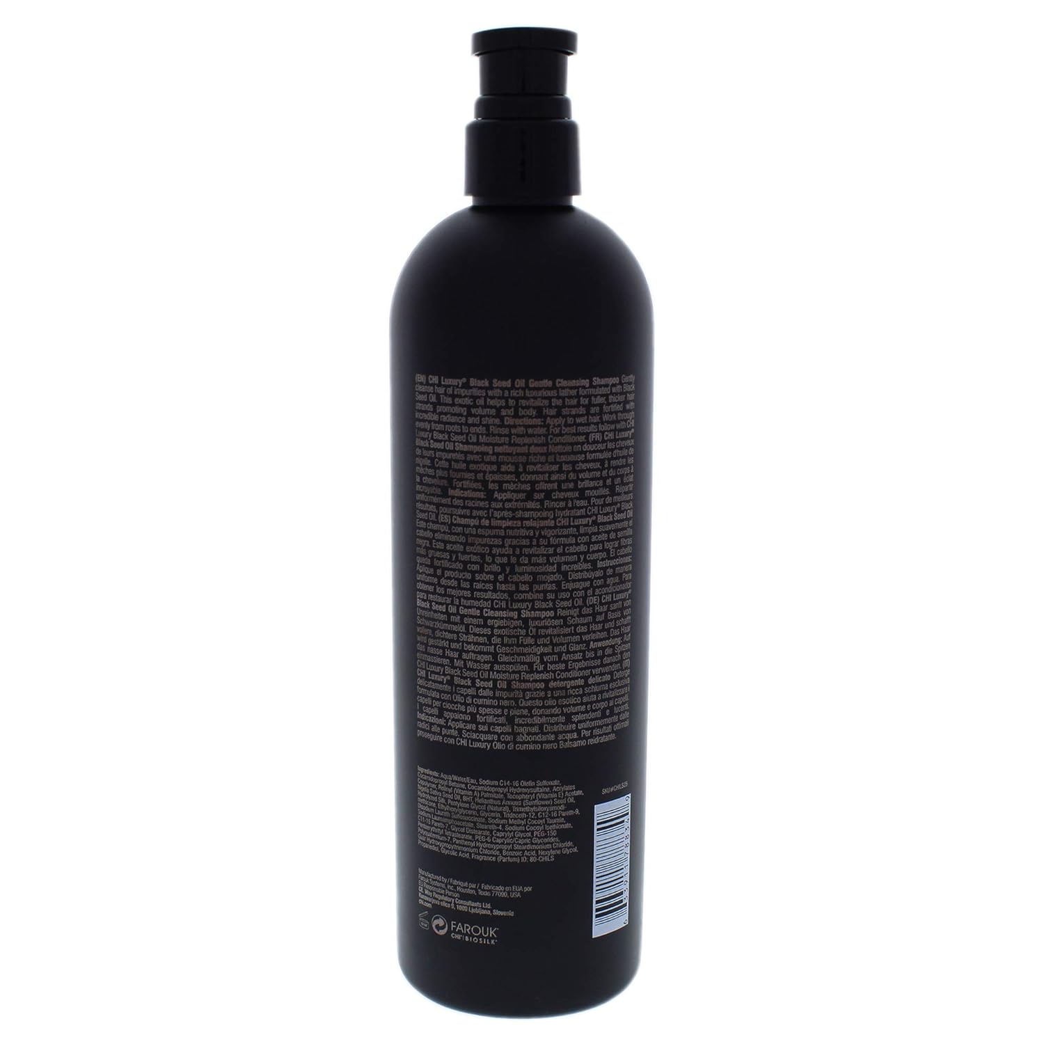 CHI Luxury Black Seed Oil Gentle Cleansing Shampoo, 25 Fl Oz : Beauty & Personal Care